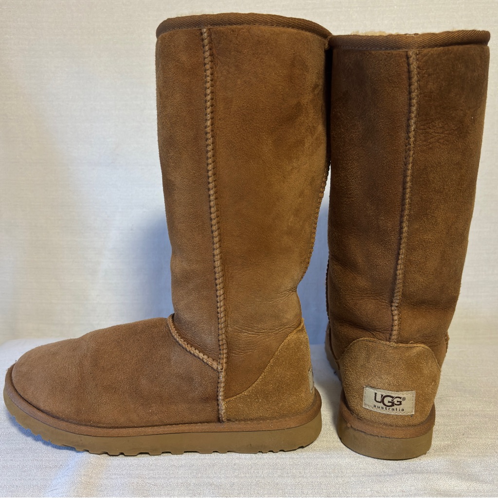 Ugg Women's Classic Tall Ii Boot In Chestnut Sheepskin Sz 7 S/N 5815 Cabincore